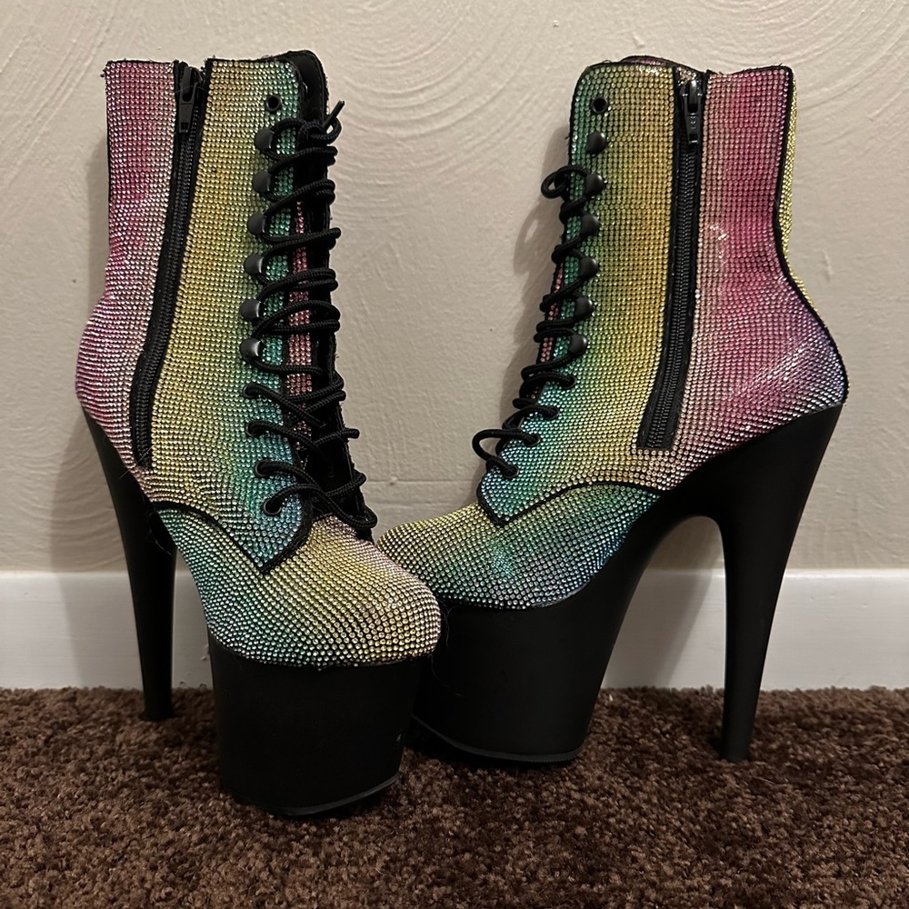 Rhinestone Platform Stilettos
